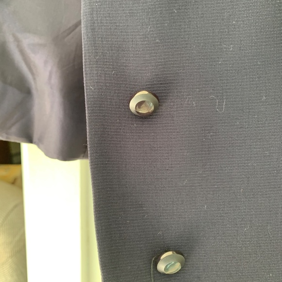 Vintage 1950s Navy Blue Wool Gabardine Jacket Tailored by Kirkland Hall - Picture 10 of 14